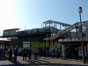 出発・ゴールの備中呉妹駅です。のどかな田園の中を井原線が走ります。