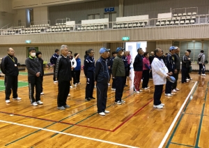 研修会の開会式