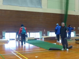 集合=準備開始の段取りで準備が始まりました