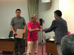 倉敷市スポーツ推進委員協議会表彰 表彰状授与式