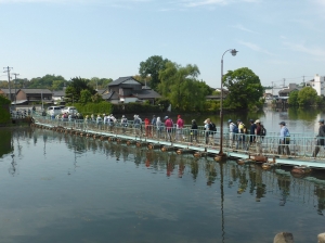 珍景の「ドラム缶橋」、私も初めて通りました