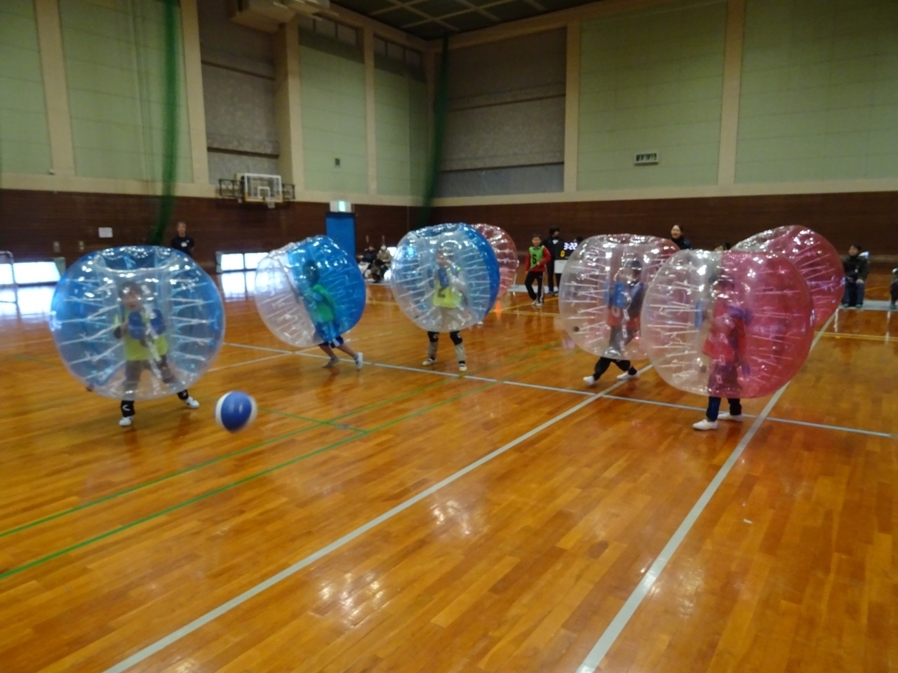 バブルサッカー風景