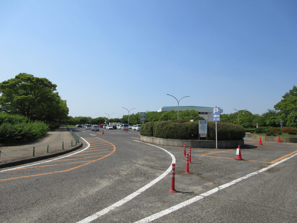 水島緑地福田公園第一駐車場入口