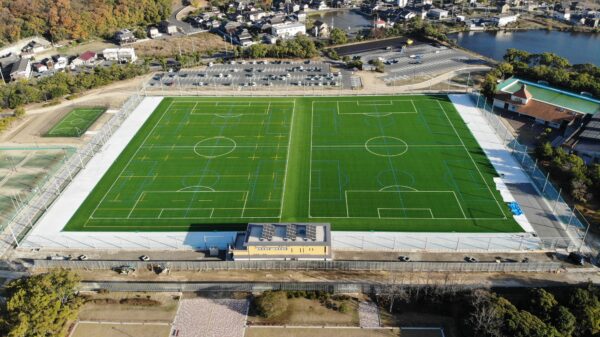 水島緑地福田公園サッカー・ラグビー場（人工芝）