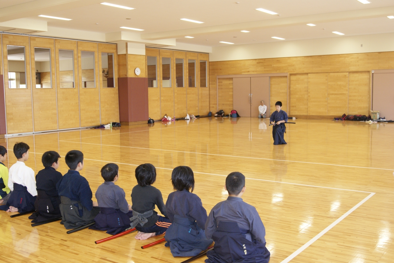 居合道経験者の演武の様子