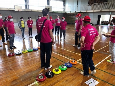 大会で使用するローカルルールで研修します。