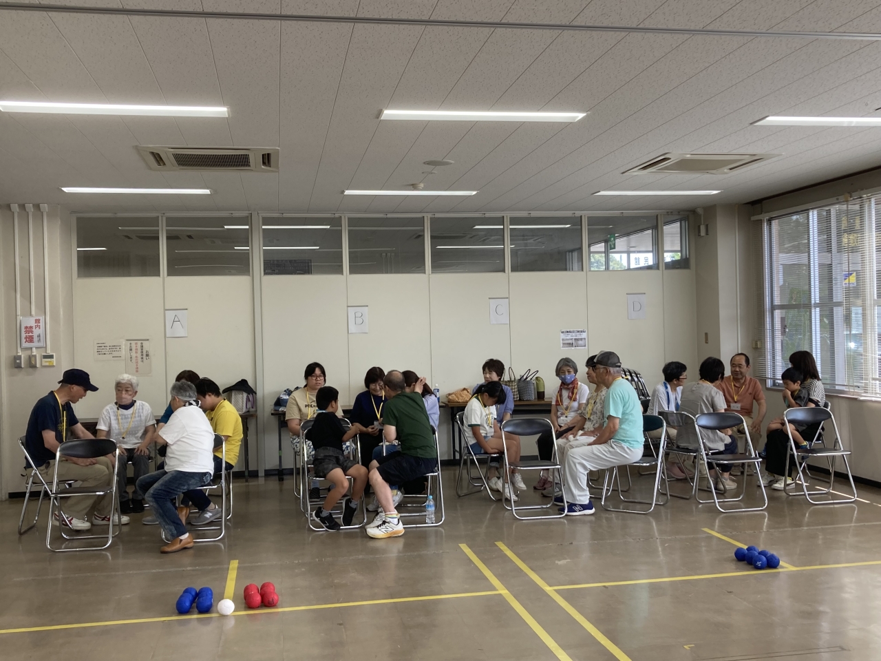 チームごとに自己紹介　今日はよろしく
