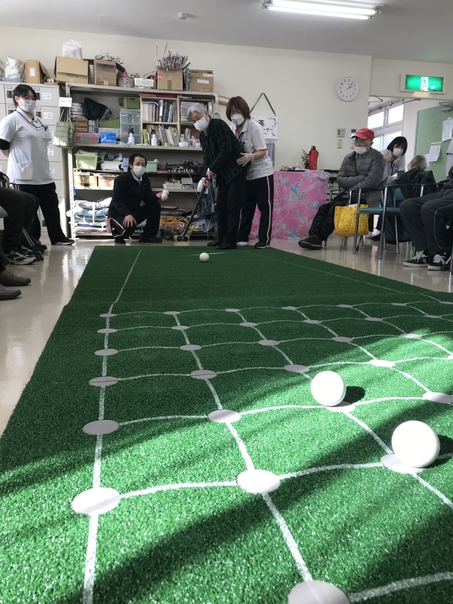 倉敷市スポーツ推進委員協議会　児島地区　囲碁ボール指導　