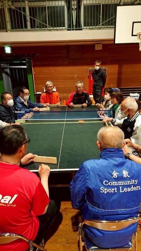 倉敷市スポーツ推進委員協議会　児島地区研修会　卓球バレー
