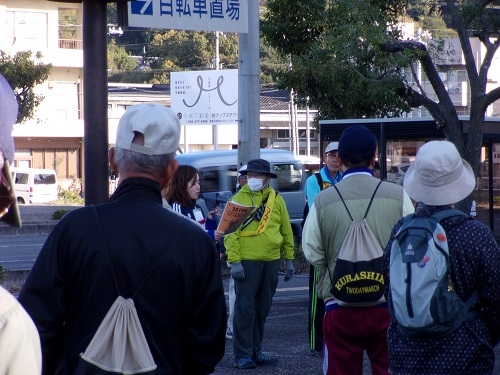 コースリーダーより参加者に今日の説明です。