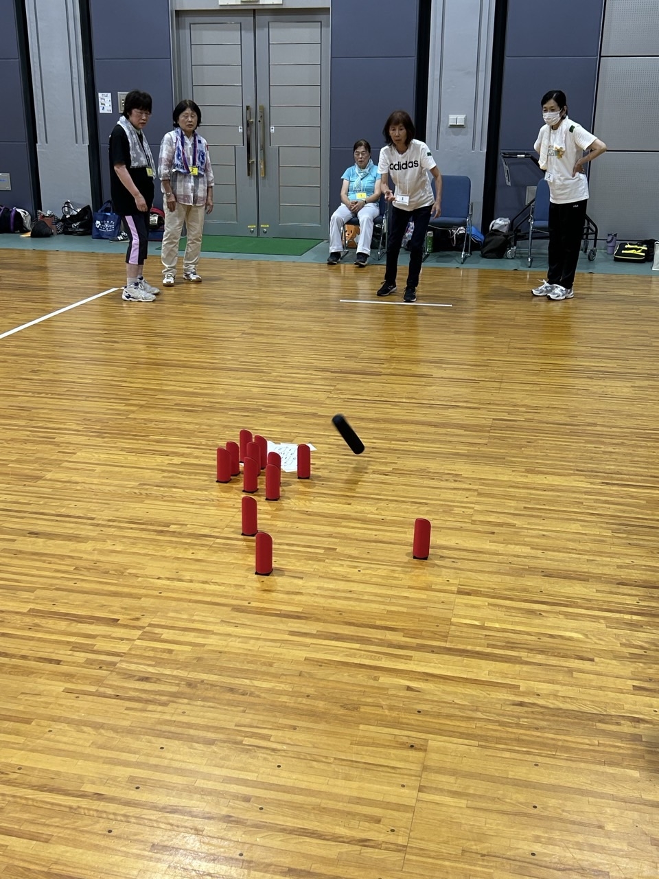 モルック　上手く狙って