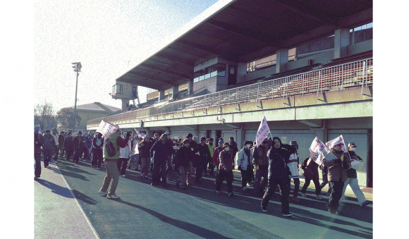 運動公園出発