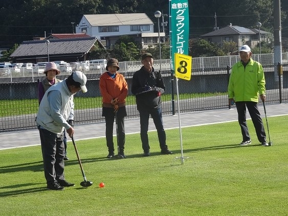 全員がホールインワンを目指して頑張ります。