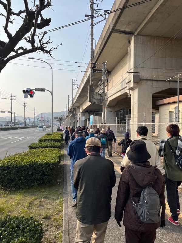 児島駅をスタートしました