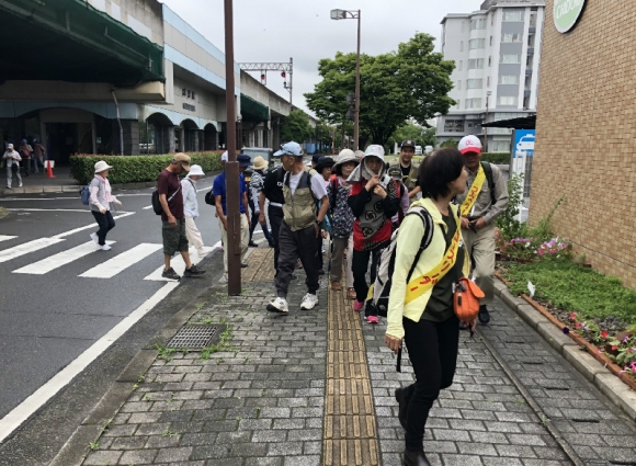 コースリーダを先頭に出発