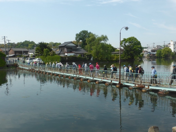 珍景の「ドラム缶橋」、私も初めて通りました