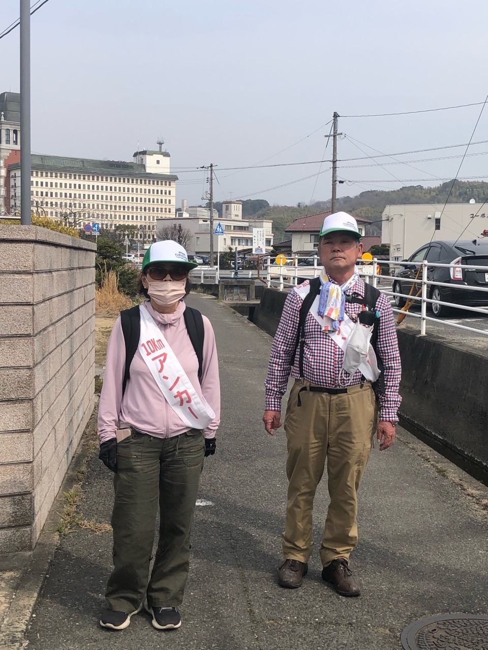 10kmのアンカーの方々。お気をつけて！