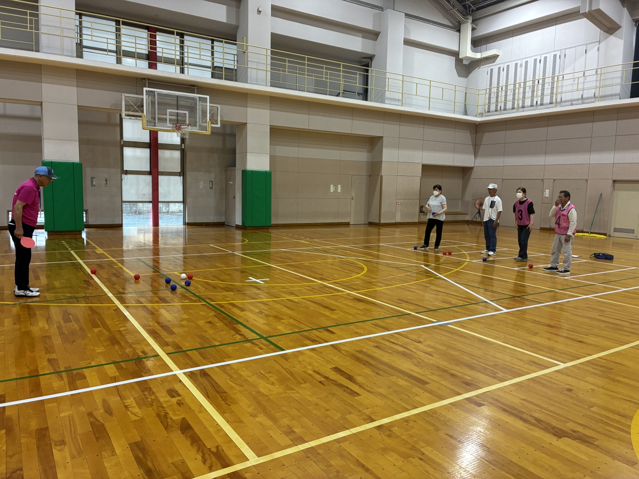 いよいよボッチャの体験開始