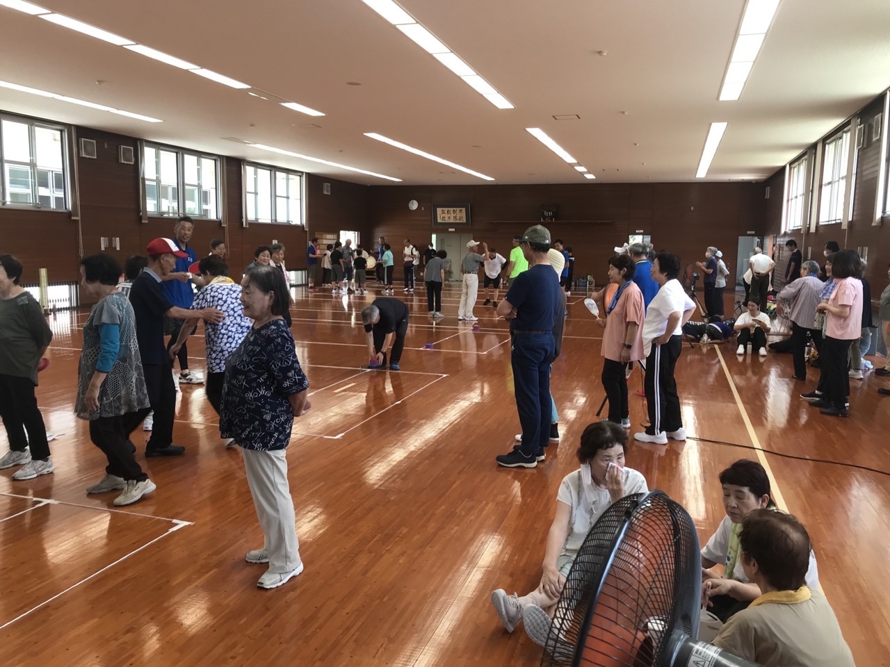 全体の様子です、熱中症対策も万全です