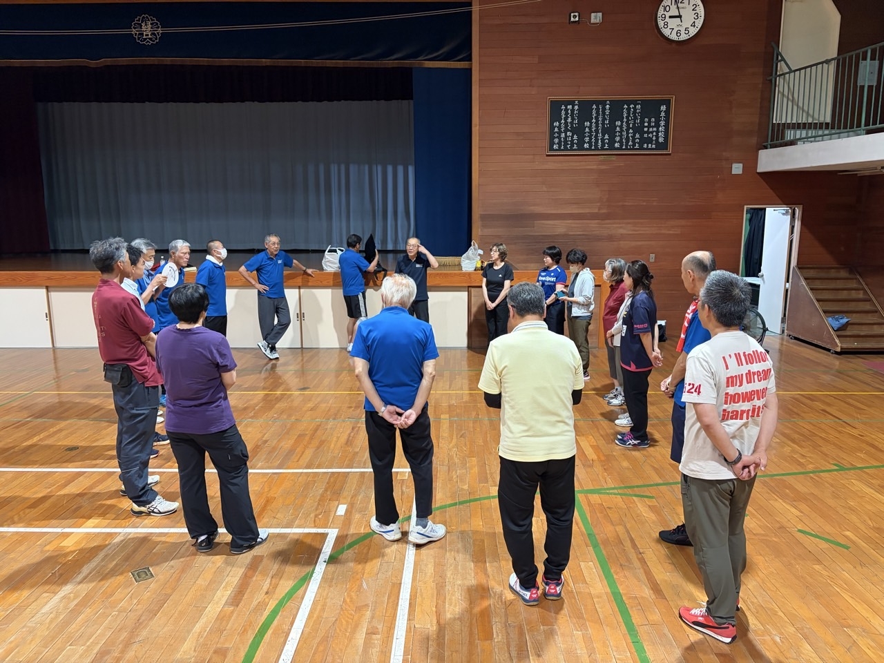 本日の反省会をして終了しました